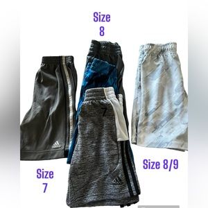 Boys Adidas shorts (4 pair+1) lot size 7/8 Lot